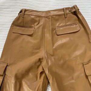 Naked wardrobe leather cargo pants